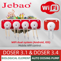 Pompe de dosage automatique Jebao 3.1 3.4 avec contrôle WIFI 12V 3W 9W pour aquarium de récif