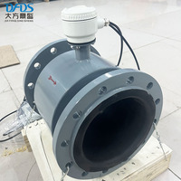 Medidor de Flujo Electromagnético Industrial Digital Remoto con Certificación CE, 4-20MA RS485, para Aguas Residuales y Ríos