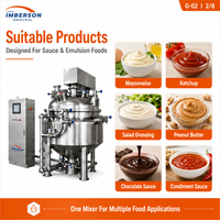 Homogénéisateur-mélangeur sous vide 200L en acier inoxydable SUS304 et 316L, équipement de transformation alimentaire à petite échelle pour la production de mayonnaise, jus et crème en mini-lots d'essai