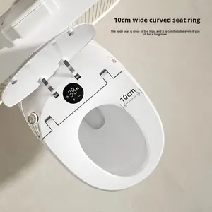 <span class=keywords><strong>WC</strong></span> mural en céramique encastré en forme d'œuf avec réservoir d'eau intégré, chasse d'eau automatique, <span class=keywords><strong>suspendu</strong></span>, intelligent, télé<span class=keywords><strong>commande</strong></span> - Product Image 3