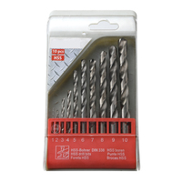 Jeu de forets métalliques HSS M35 DIN338 HSS 5% en acier au cobalt M42 à queue droite