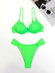 Logotipo personalizado al por mayor Bikini brasileño Mujeres Dos piezas Trajes de baño Sombrero de <span class=keywords><strong>vaquero</strong></span> Triángulo Traje de baño con aros Traje de baño - Product Image 4
