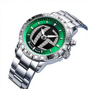 Reloj de Hombre de Aleación de Acero Inoxidable con Doble Pantalla, Lectura Dinámica Digital Retro de Moda, Segundero Dinámico, Esfera de 43 mm - Product Image 1