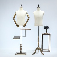 Magasin de vêtements pour hommes présentoir demi-corps en plastique mannequin complet avec tête pour la photographie de costumes et de robes