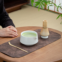 Vente en gros de 4 pièces d'ensemble de fouets à matcha avec fouet à matcha en bambou, bol en céramique, cuillère et support, kit complet de matcha, cadeau pour les amateurs de matcha