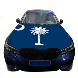 Cubierta de capó de coche Nacional asequible Bandera de cubierta de motor de coche de <span class=keywords><strong>Carolina</strong></span> del Sur Bandera de venta directa de fábrica tela de poliéster - Product Image 5