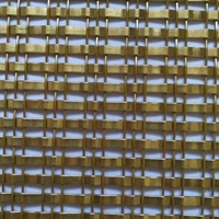 Cloisons intérieures en maille de bronze mandarin, maille métallique tissée flexible