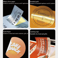 Etiquetas Adhesivas Rectangulares de Papel Sintético Impresas a Color Personalizadas A4, Duraderas e Impermeables, Modelo PV379 para Electrodomésticos