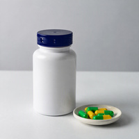 Flacon vide en PET pour compléments alimentaires 300 ml, flacon en plastique pour pilules de vitamines avec bouchon à languette, conteneur inviolable pour capsules et comprimés