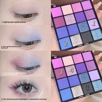 Palette d'ombres à paupières à haute pigmentation, résistante à l'eau, avec logo personnalisé, poudre scintillante, 20g, plus de huit couleurs