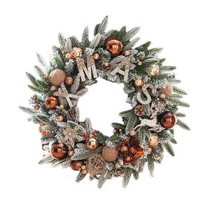 <span class=keywords><strong>Couronne</strong></span> <span class=keywords><strong>de</strong></span> Noël artificielle floquée <span class=keywords><strong>en</strong></span> gros, grande, effet neige, <span class=keywords><strong>en</strong></span> pin et <span class=keywords><strong>sapin</strong></span>, pour la décoration des hôtels et centres commerciaux - Product Image 5