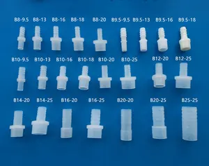 Plastic straight insert barbed pipe fitting barb slip adapter