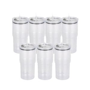 Gobelet isotherme tendance et coloré de 40 oz en plastique à double paroi avec poignée et paille pour la maison, la cuisine et la table à manger - Product Image 6