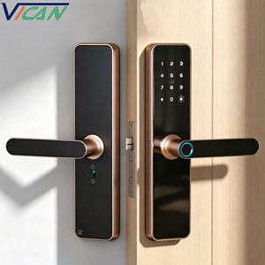 Serrure de porte intelligente OEM, entrée sans clé, empreinte digitale, application Tuya TTLock, télécommande WiFi, serrure électronique intelligente pour maison, appartement, hôtel - Product Image 1