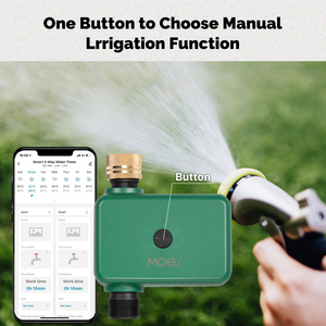 رشاش ذكي بصمام تويا MOES جهاز تحكم بالأسنان الزرقاء 1 مخرج قابل للبرمجة لمرشح تأخير المطر أداة التحكم بتطبيق الغسالة - Product Image 3