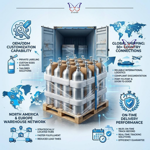 Cilindro de Aluminio de Alta Presión ZX DOT-3AL de 1.5LB, 5LB, 10LB, 15LB, Tanque de CO2 Directo de Fábrica para Máquinas de <span class=keywords><strong>Soda</strong></span>, Bebidas y Recarga de Barriles de Cerveza - Product Image 5