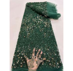 Tela de tul con cuentas blancas francesas, <span class=keywords><strong>vestidos</strong></span> tradicionales nigerianos, <span class=keywords><strong>vestidos</strong></span> de novia de tela de encaje africano Aso Ebi - Product Image 1