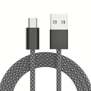 สายดาต้า USB C แบบถักไนลอน 1 ม. 2 ม. 3 ม. 5A สายชาร์จเร็ว สำหรับโทรศัพท์มือถือ - Product Image 2