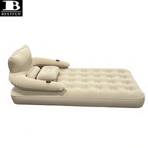 Matelas pneumatique multifonctionnel 3-en-1, portable, <span class=keywords><strong>empilable</strong></span>, connectable, <span class=keywords><strong>lit</strong></span> d'air double pour 4 personnes, pour le camping en plein air, pour les invités - Product Image 3
