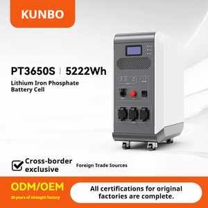 Alimentation portable de camping 3600W 5kWh avec roues, coque en aluminium, batterie LiFePO4 pour camping-car, randonnée, éclairage extérieur - Product Image 1