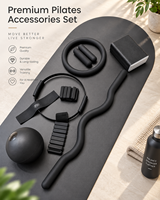 Kit de barre de Pilates avec bandes d'entraînement, ensemble de yoga et Pilates professionnel avec logo personnalisé pour un entraînement complet du corps