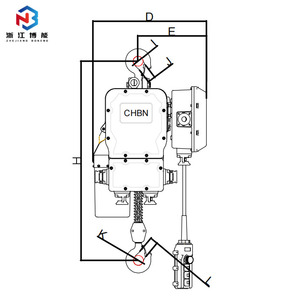 Palan électrique 5T mécanisme d'entraînement à chaîne à faible entretien pour les opérations minières BT4 palan à chaîne électrique antidéflagrant - Product Image 5