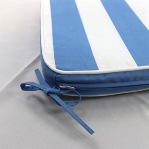 Diseño moderno, rayas blancas y azules, reciclado, impermeable, antipolvo, ácaros, asiento, cojín, silla relajante, cojín para uso diario - Product Image 3