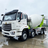 Camion 12 m³ 8x4 Sinotruck HOWO, châssis de marque, moteur MAN Euro 6, camions malaxeurs à béton d'occasion pour travaux de construction
