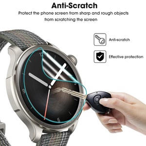 Protecteur d'écran anti-empreintes digitales pour montre intelligente à couverture complète pour Amazfit Balance Soft TPU Hydrogel HD Clear <span class=keywords><strong>Film</strong></span> - Product Image 3
