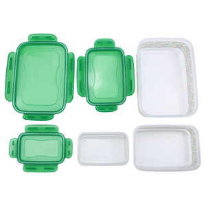 Impression par transfert de chaleur rectangle de qualité alimentaire 3 pièces ensemble PP plastique <span class=keywords><strong>bento</strong></span> boîte à lunch pour conteneur - Product Image 3