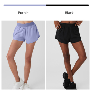 JoyYoung Pantaloncini Sportivi da Donna all'Ingrosso, Vita Alta Elastica, Tinta Unita, per Corsa, Palestra, Taglie Forti, Abbigliamento Sportivo e Yoga - Product Image 4