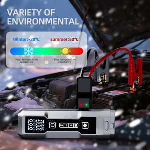 เครื่องจั๊มแบตเตอรี่12V อเนกประสงค์แบบพกพาเครื่องจั๊มแบตเตอรี่12V พร้อมปั๊มลมเครื่องดูดฝุ่นรถยนต์เครื่องจั๊มไฟ - Product Image 6