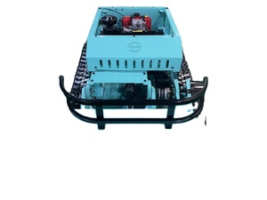 Industrial Diesel Crawler Lawn Mower <b>Remote</b> <b>Control</b> Rotary Blade Grass Mower Telescopic Handle 180mm Max Cutting Height for Slop - Product Image 1