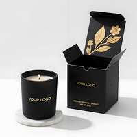 QG1560 Boîtes de luxe d'emballage de bougie en papier blanc personnalisées de haute qualité avec logo