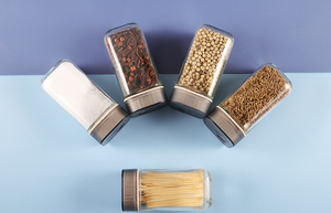 100ml Frascos de Especiarias de Vidro Quadrado com Tampas Turn Shaker Recipientes Vazios para Condimentos Temperos Herb & Spice Tools <span class=keywords><strong>Set</strong></span> - Product Image 2