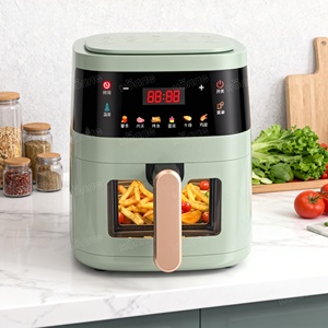 Friteuse à air numérique avec fenêtre visible, <span class=keywords><strong>grande</strong></span> capacité <span class=keywords><strong>de</strong></span> 5 L, friteuse électrique sans <span class=keywords><strong>huile</strong></span> pour une cuisine saine - Product Image 4
