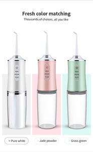 <span class=keywords><strong>Irrigador</strong></span> oral profesional <span class=keywords><strong>Irrigador</strong></span> <span class=keywords><strong>dental</strong></span> portátil recargable con 3 presiones ajustables para viajes de negocios - Product Image 4