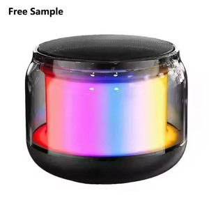ลำโพงสำหรับใช้งานกลางแจ้งและตั้งโต๊ะ พร้อมไฟ RGB LED ตัวเครื่องพลาสติก ขนาดเล็ก แบตเตอรี่ใช้งานได้นาน - Product Image 4
