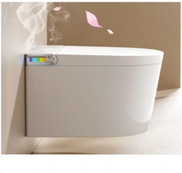 WC intelligent électrique certifié CE T6, cuvette allongée, fonctionnement automatique, chauffage du siège, caractéristiques sanitaires