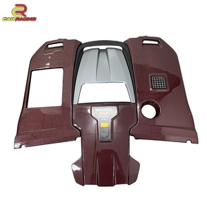 Kit carrosserie en fibre de carbone sèche style R, diffuseur, spoiler, calandre, embouts d'échappement pour Mercedes Benz G63 G500 W464 G900, extensions d'ailes - Product Image 2