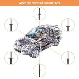 150Pcs Clip en Plastique Automobile Universel Nylon <span class=keywords><strong>Pop</strong></span> <span class=keywords><strong>Rivet</strong></span> Assortiment - Product Image 6