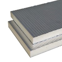 Panneaux de conduits pré-isolés en PU, conduits en polyuréthane, feuille d'aluminium, isolation pour climatisation 150-200 microns, panneau de conduit en mousse d'air.