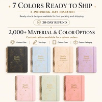 Carnet de planification hebdomadaire et mensuelle Hongbo New Pebble Hardcover Spiral Bound A5 pour Noël/Boîte mystère des fêtes