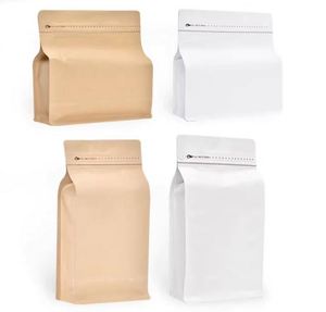 Bolsas de Papel Kraft Marrón y Blanco con Cierre Hermético, Bolsas para Alimentos, Café, Frutos Secos, Hierbas, Golosinas para Mascotas, Cemento, Arena - Product Image 6