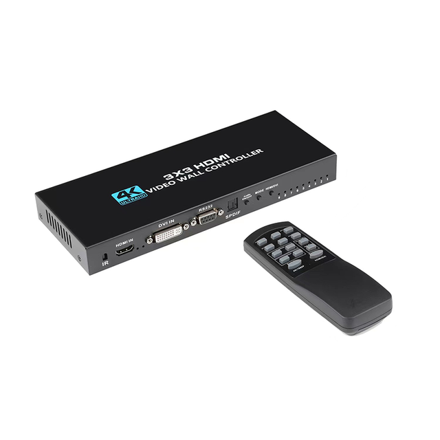 3x3 9 Screen 4k HDMI DVI TV Video Wall Controller 1x2 1x4 1x3 2x2 2x3 3x2 4x2 2x4 Multi Video Screen Processor Switcher Splicer