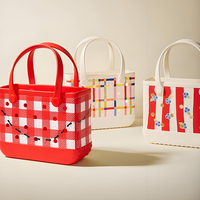 Sac de plage en EVA personnalisé, imperméable, grande capacité, sac fourre-tout en EVA pour femmes, voyage à la piscine, vacances, sac de plage d'été durable