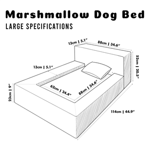 Cama para Perros de Espuma Viscoelástica Suave y Cómoda, Cama Ortopédica Refrescante para Mascotas, Cama para Perros y Gatos de Espuma Viscoelástica Suave - Product Image 5