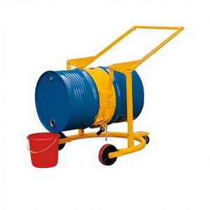 Heavy duty drum lifter trolley for warehouse and factory drum <b>transport</b> tilting and dispensing solution - Product Image 2