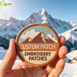 Wide Application 3D Custom Embroidered Logo Patches Adhesive Iron-On Heat Transfer Badges for Clothes Hats & Bags Jackets - Product Image 1