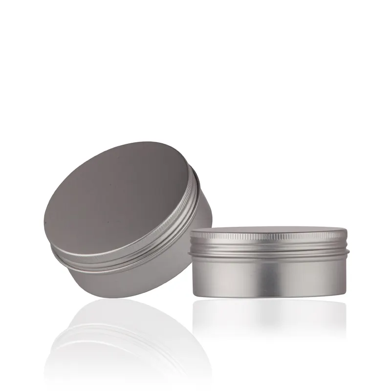 Boîte de conserve en aluminium avec logo personnalisé 250g pots cosmétiques en aluminium